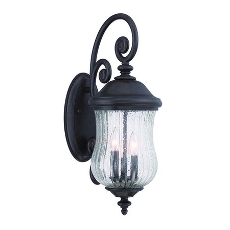 Estallar 24 x 9 x 13.5 in. Bellagio 3-Light Black Coral Wall Light ES3651707